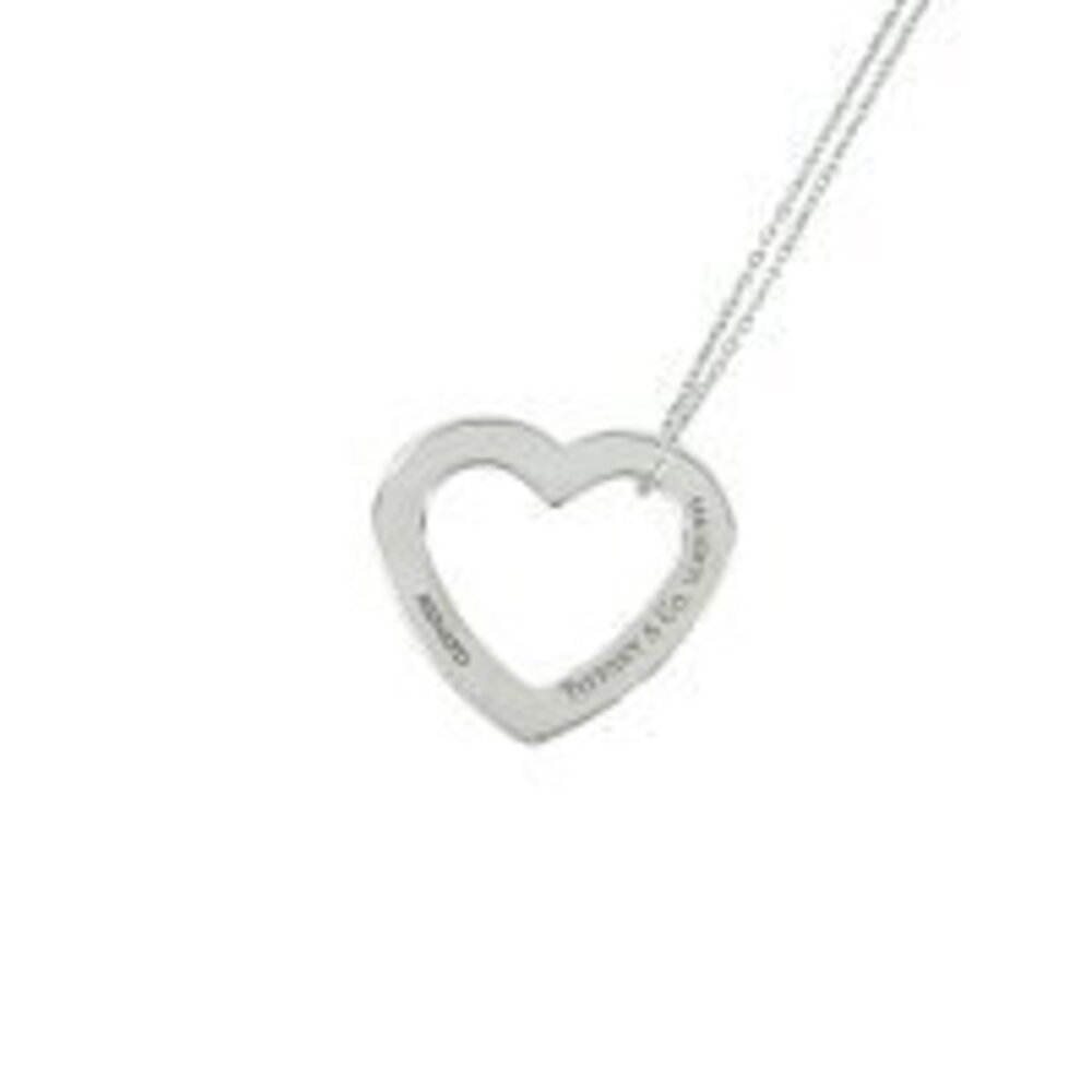 Tiffany Co Menards Collaboration Long Necklace Accessory Heart Silver